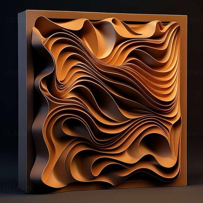 3D model abstract painting (STL)